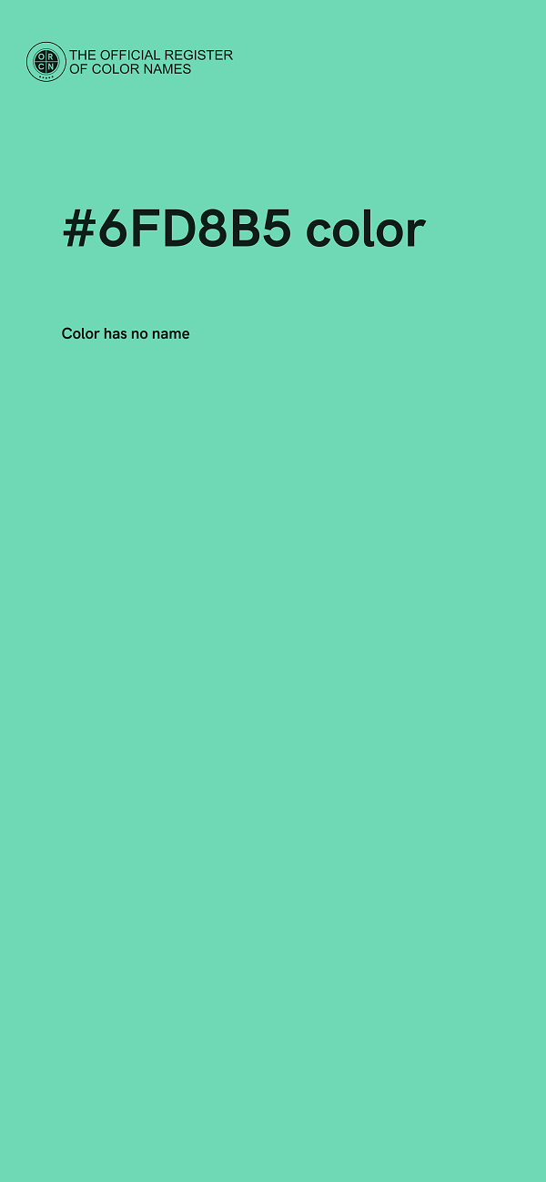 #6FD8B5 color image