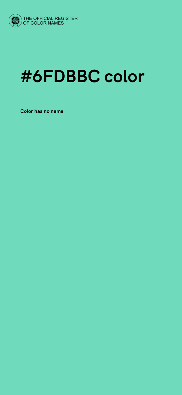 #6FDBBC color image