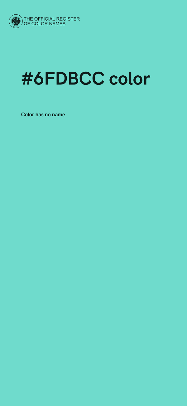#6FDBCC color image