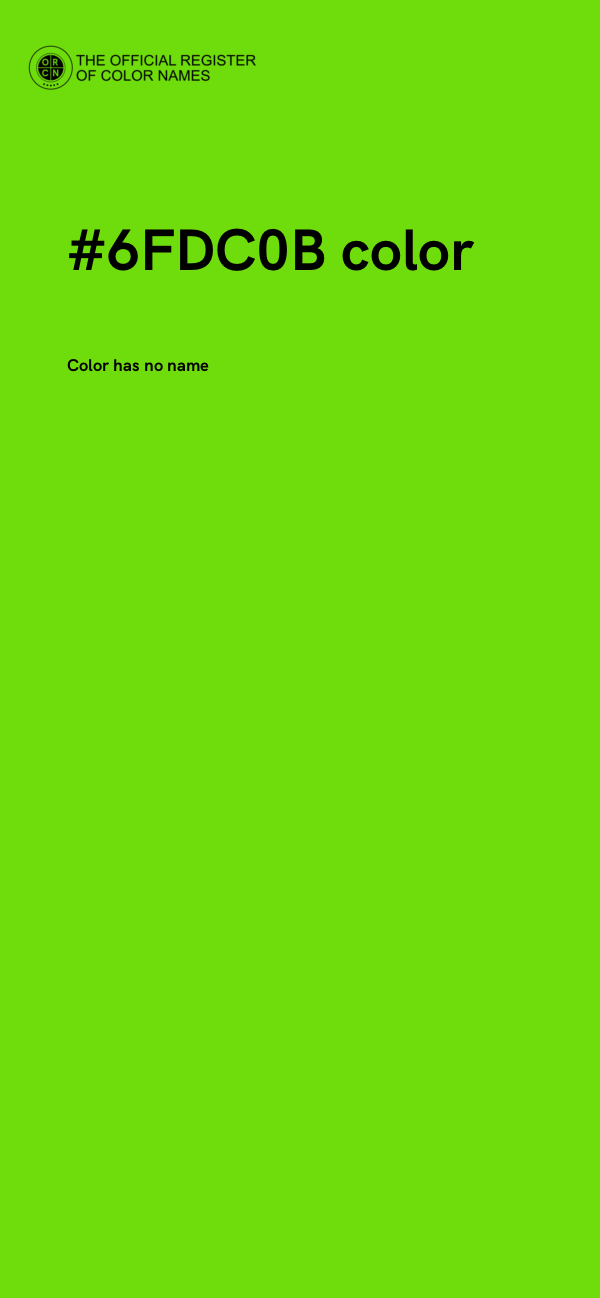 #6FDC0B color image