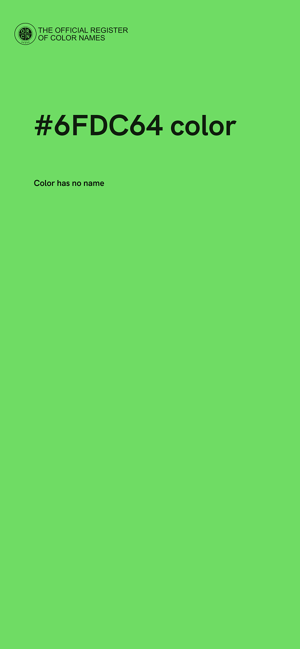 #6FDC64 color image