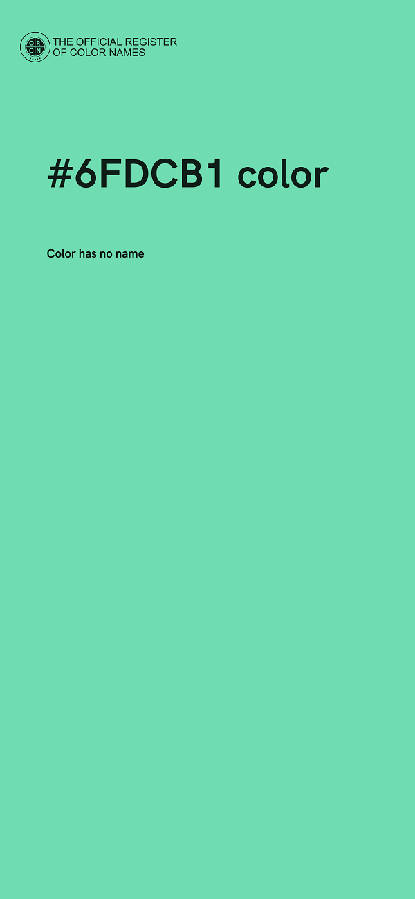 #6FDCB1 color image