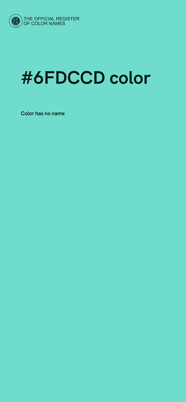 #6FDCCD color image