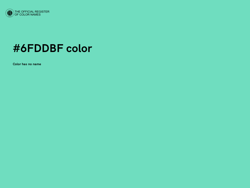 #6FDDBF color image