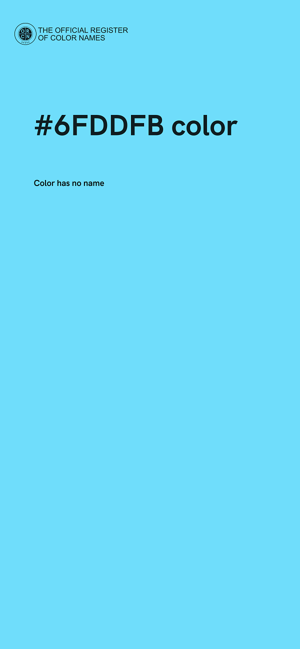 #6FDDFB color image