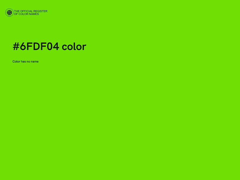 #6FDF04 color image