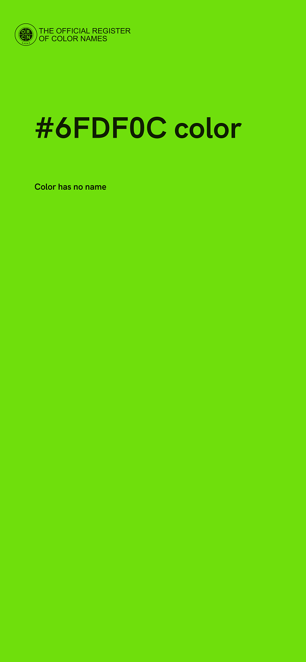 #6FDF0C color image