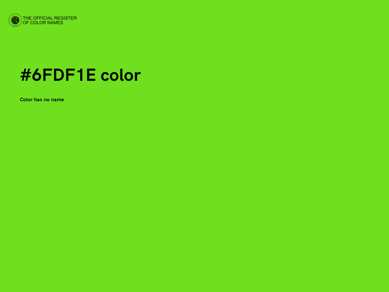 #6FDF1E color image