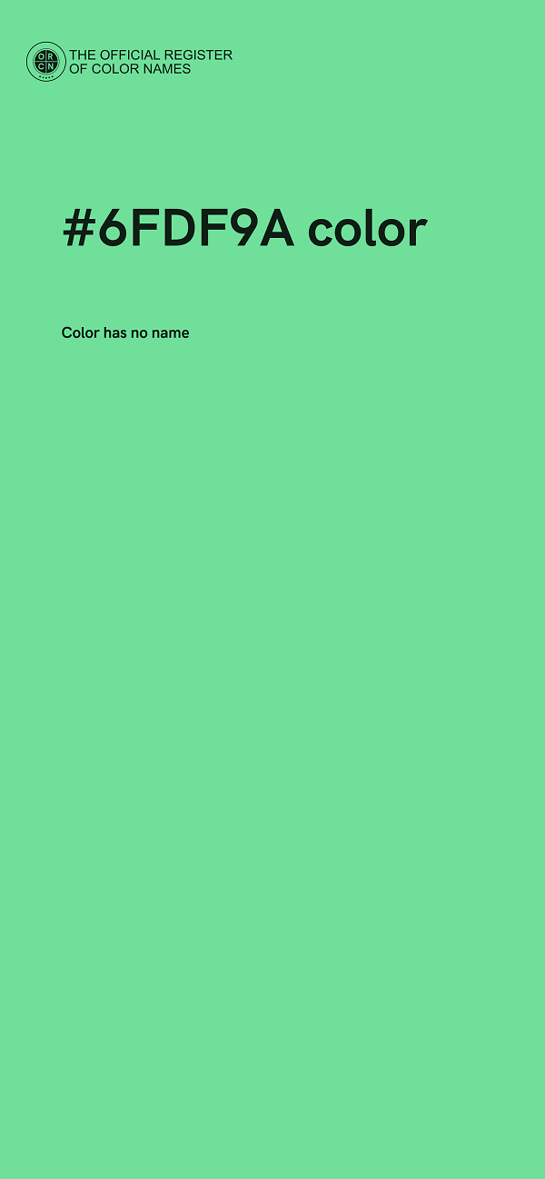 #6FDF9A color image