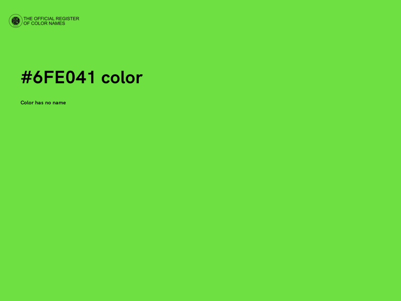 #6FE041 color image