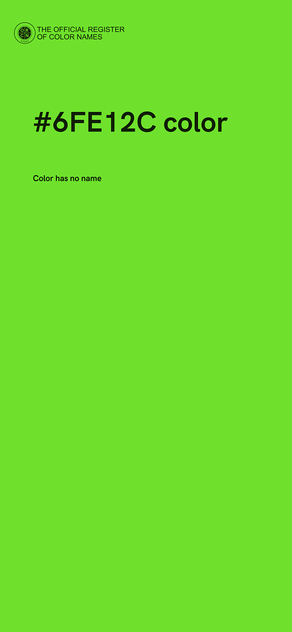 #6FE12C color image