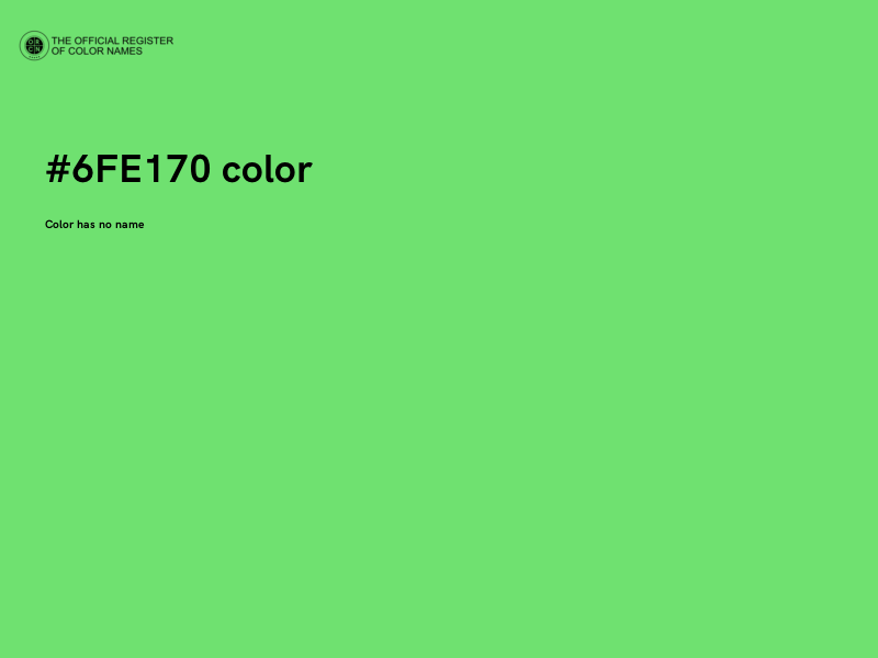 #6FE170 color image