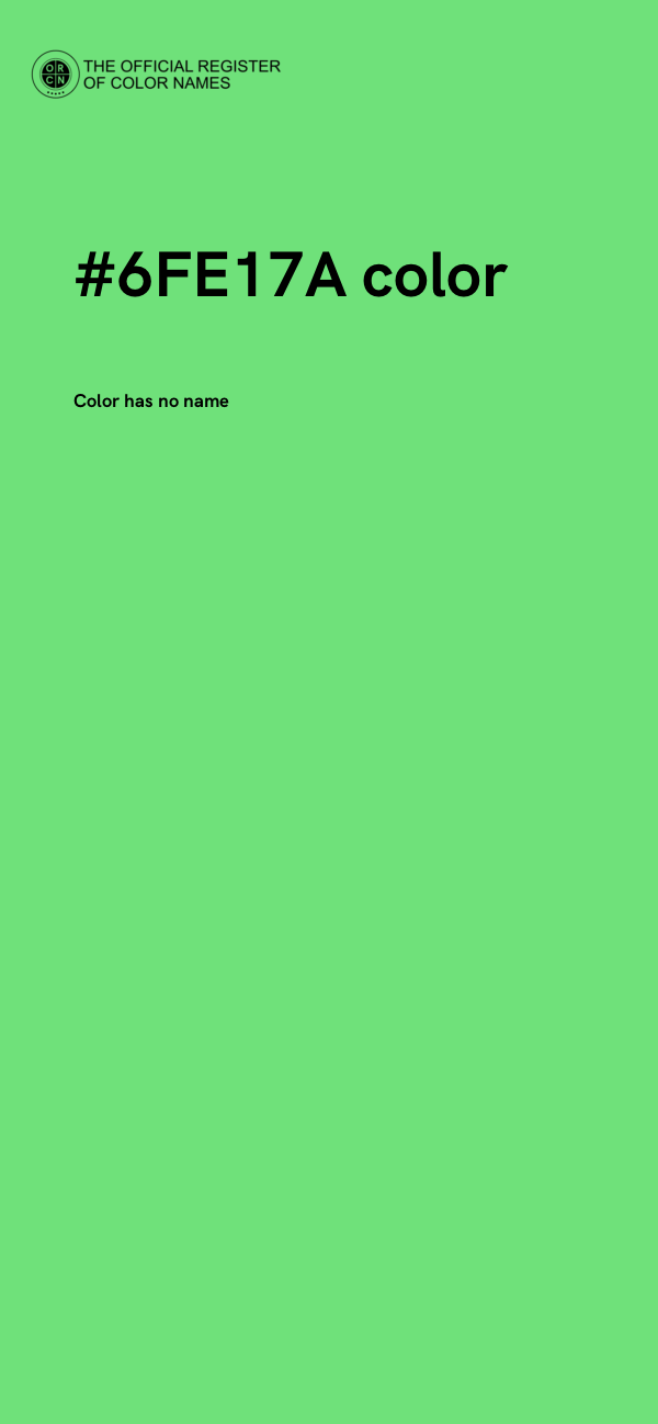 #6FE17A color image