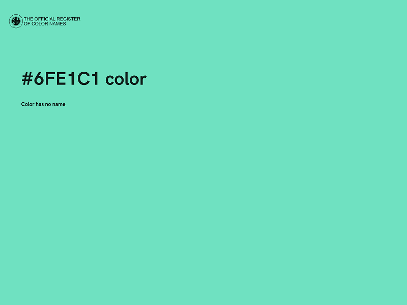 #6FE1C1 color image