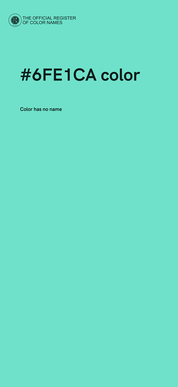 #6FE1CA color image