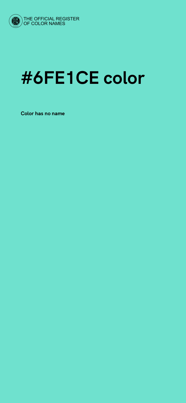 #6FE1CE color image