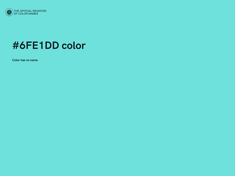 #6FE1DD color image