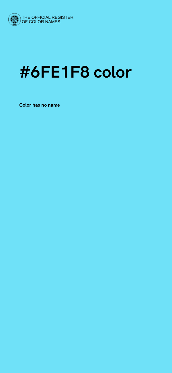 #6FE1F8 color image