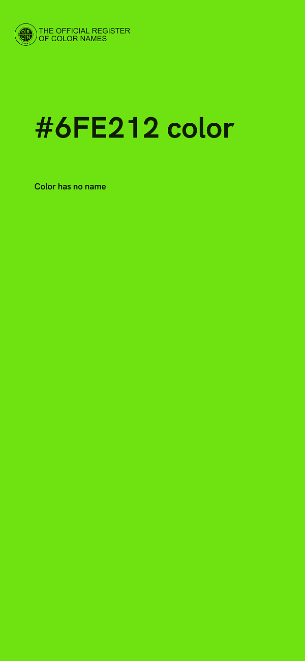 #6FE212 color image
