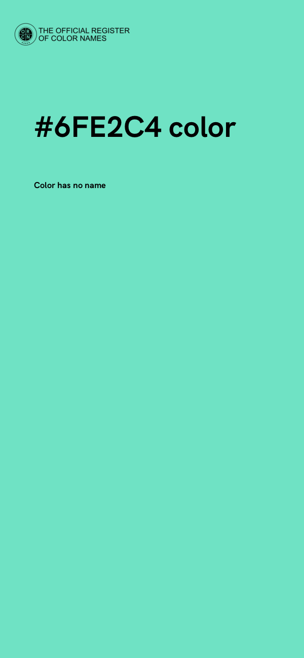 #6FE2C4 color image