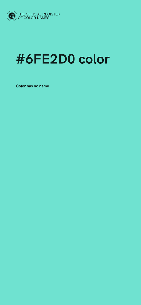 #6FE2D0 color image