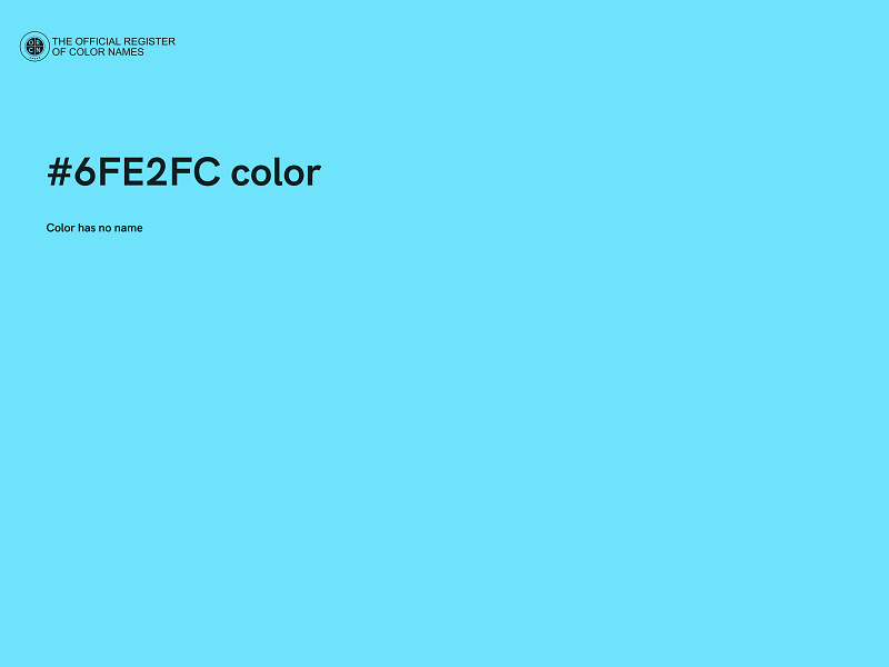 #6FE2FC color image