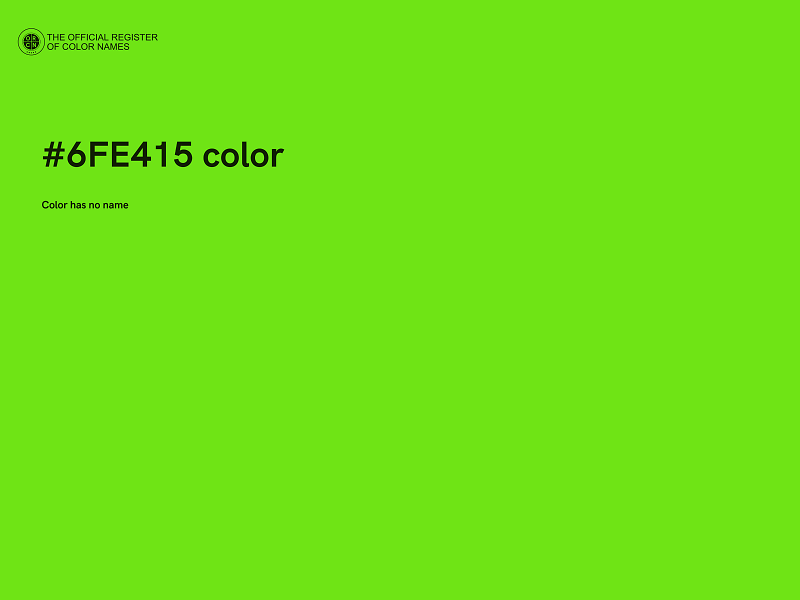 #6FE415 color image