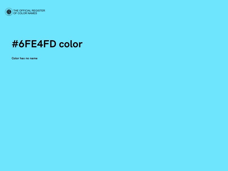 #6FE4FD color image