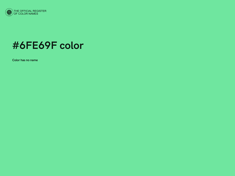 #6FE69F color image