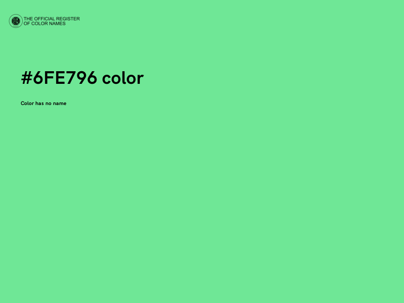 #6FE796 color image