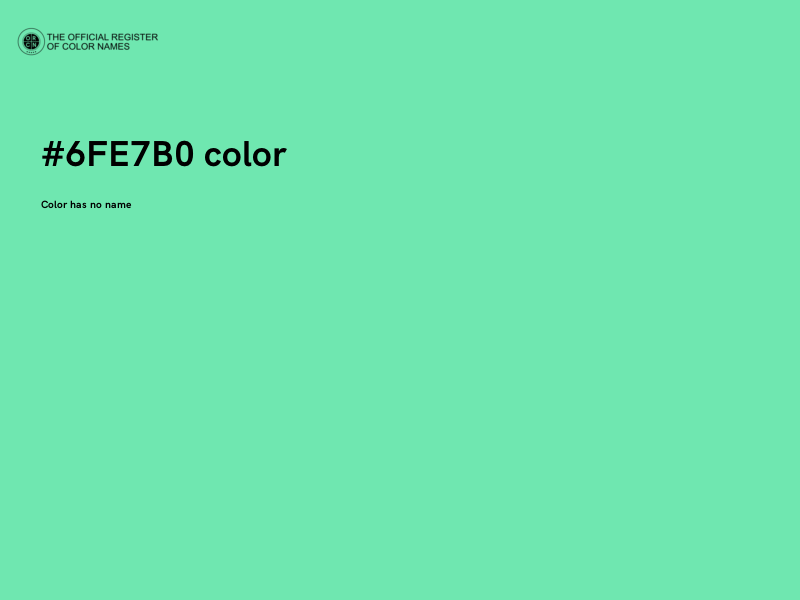 #6FE7B0 color image