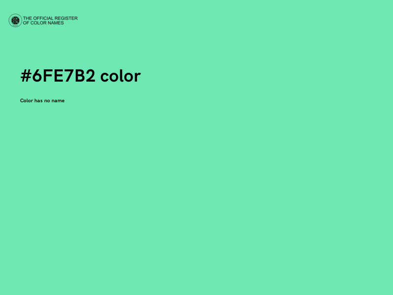 #6FE7B2 color image
