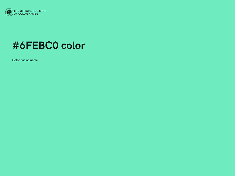 #6FEBC0 color image