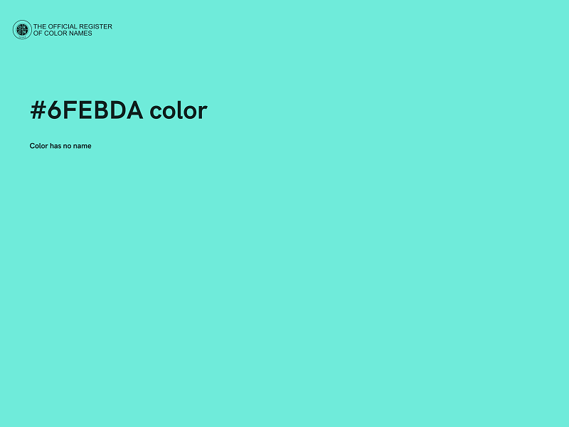 #6FEBDA color image