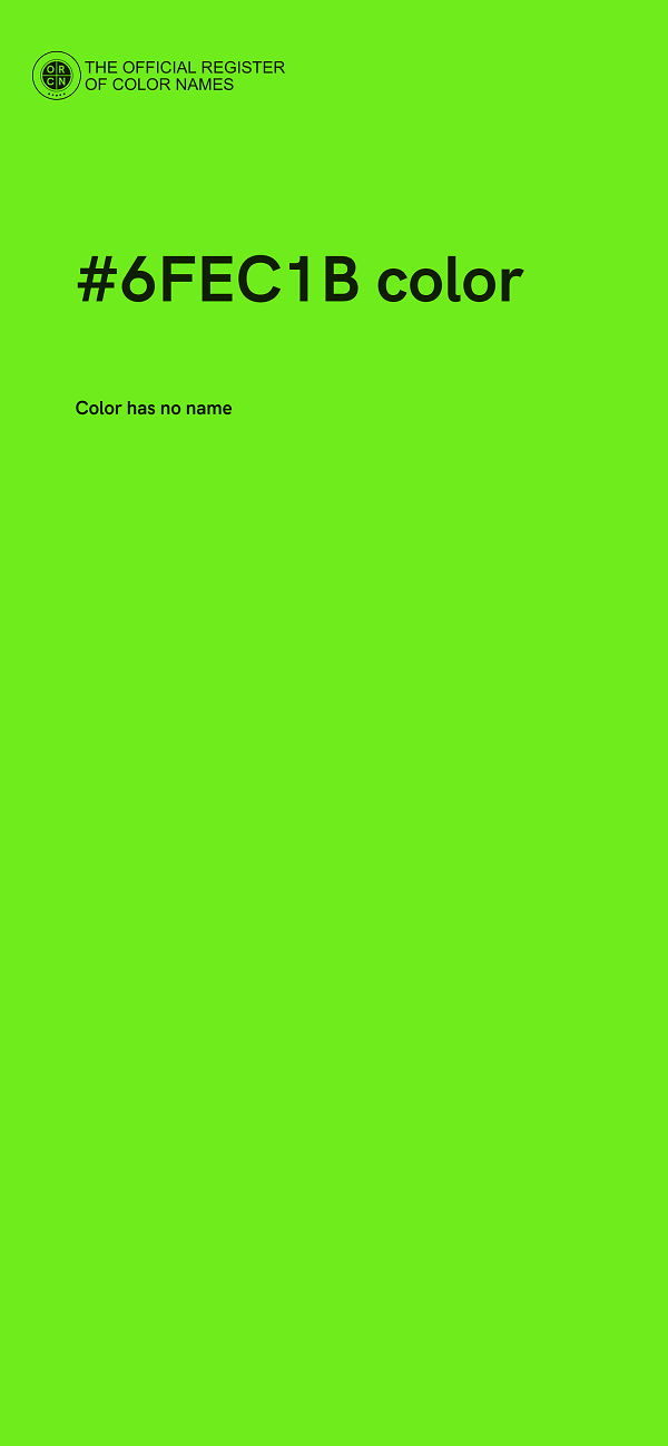#6FEC1B color image