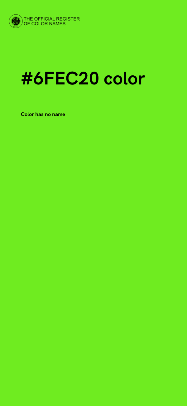 #6FEC20 color image