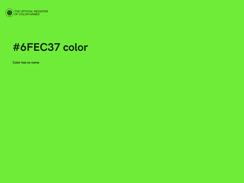 #6FEC37 color image