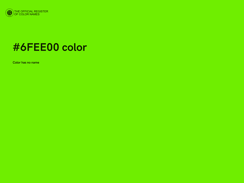 #6FEE00 color image