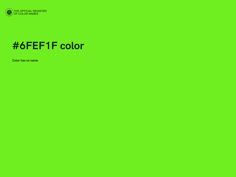 #6FEF1F color image