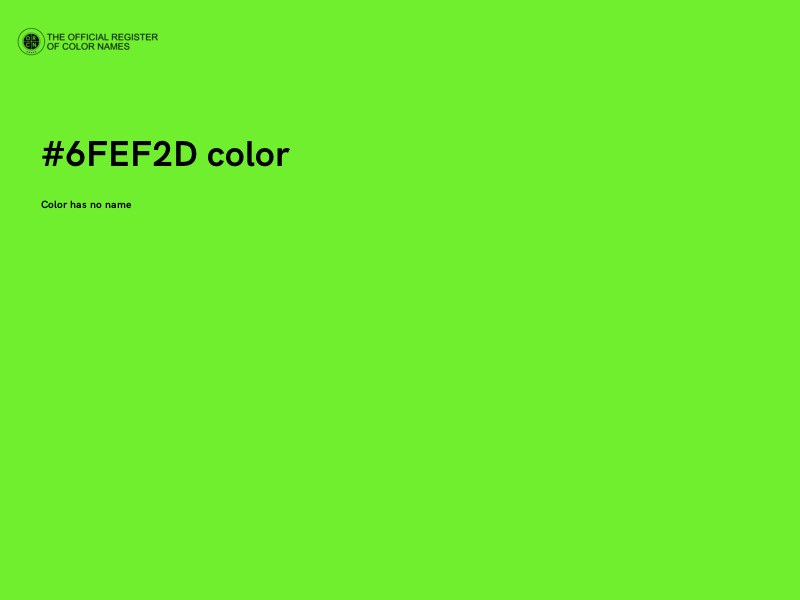 #6FEF2D color image