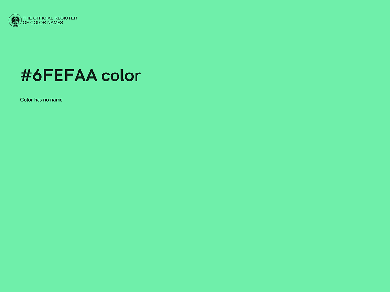 #6FEFAA color image