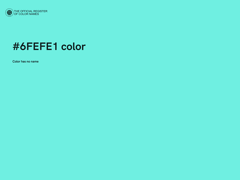 #6FEFE1 color image