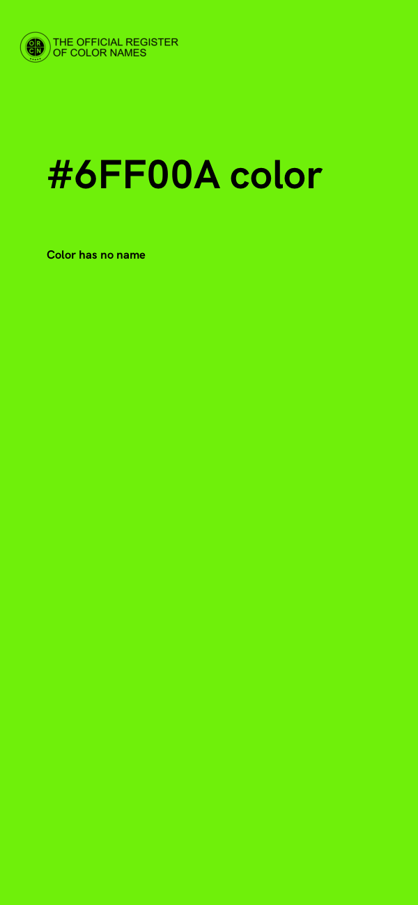 #6FF00A color image