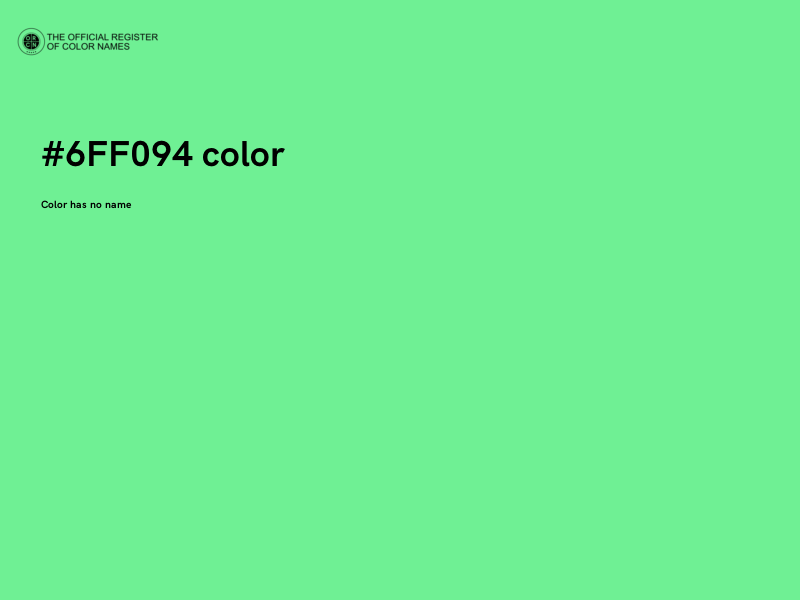 #6FF094 color image