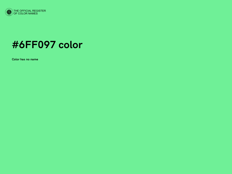 #6FF097 color image