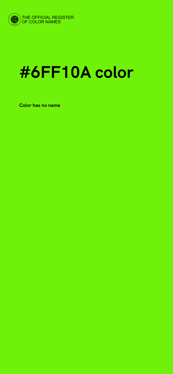 #6FF10A color image