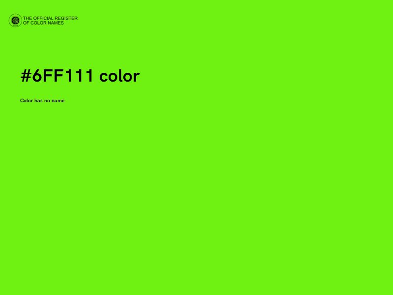 #6FF111 color image