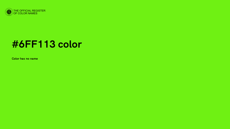 #6FF113 color image