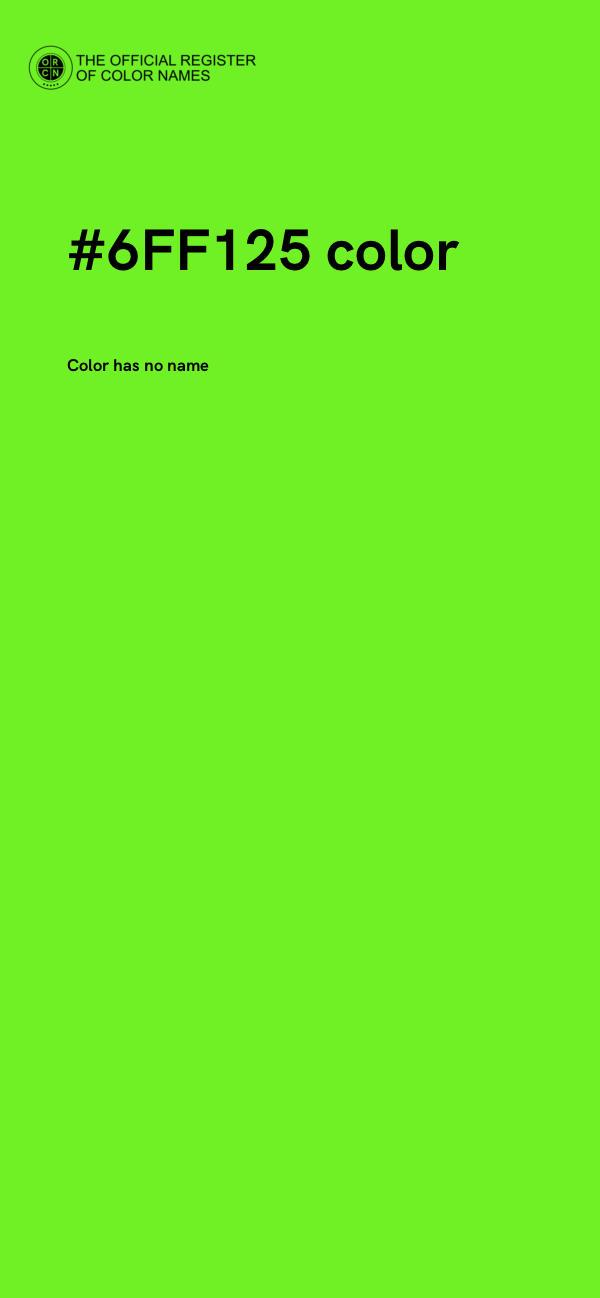 #6FF125 color image