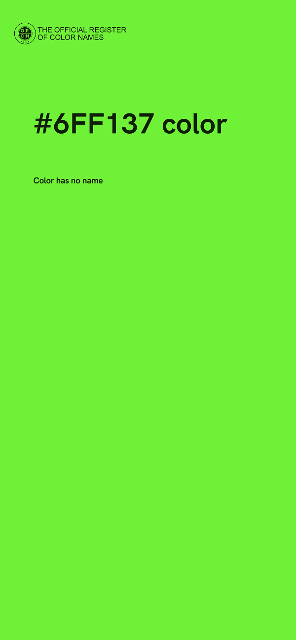#6FF137 color image